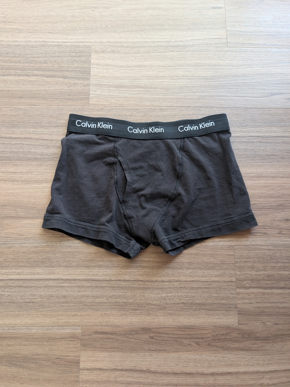 Calvin Klein Men's Black Cotton Trunks